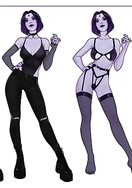 Raven and Beast Boy Teen Titans by Olena Minko (Chapter 01)