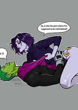 Raven and Beast Boy Teen Titans by Olena Minko (Chapter 01)
