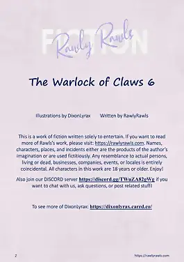 The Warlock Of Claws by DixonLyrax , RawlyRawls (Chapter 06)