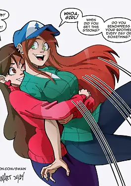 Wendy's Visit Gravity Falls by Swain Art (Chapter 01)
