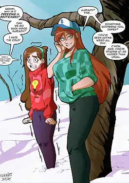 Wendy's Visit Gravity Falls by Swain Art (Chapter 01)